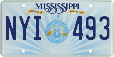 MS license plate NYI493