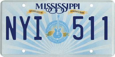 MS license plate NYI511