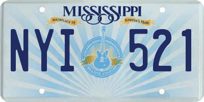 MS license plate NYI521