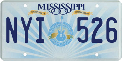 MS license plate NYI526