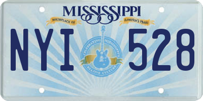 MS license plate NYI528