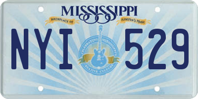 MS license plate NYI529