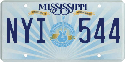 MS license plate NYI544
