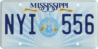MS license plate NYI556