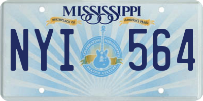 MS license plate NYI564