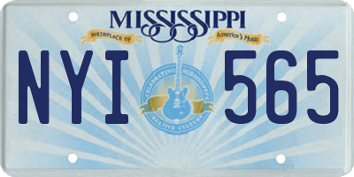 MS license plate NYI565