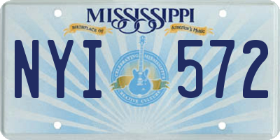 MS license plate NYI572