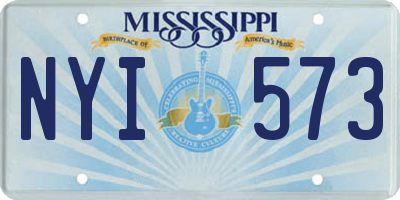 MS license plate NYI573