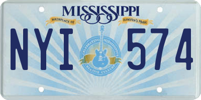 MS license plate NYI574