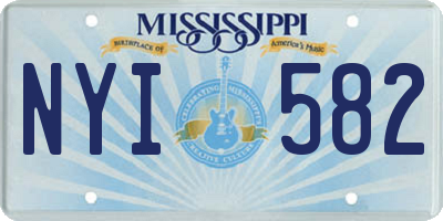 MS license plate NYI582