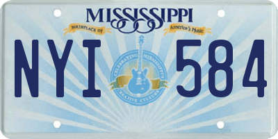 MS license plate NYI584