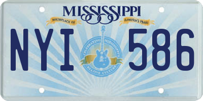MS license plate NYI586