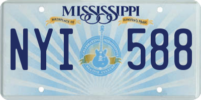 MS license plate NYI588