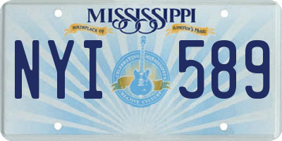 MS license plate NYI589