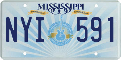 MS license plate NYI591