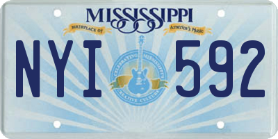 MS license plate NYI592