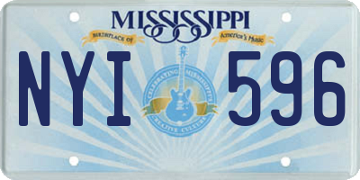 MS license plate NYI596