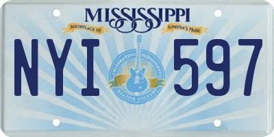 MS license plate NYI597