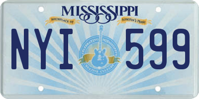 MS license plate NYI599