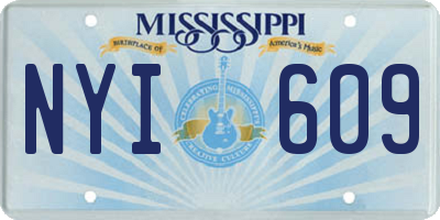 MS license plate NYI609