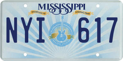 MS license plate NYI617