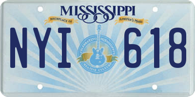 MS license plate NYI618