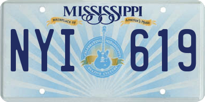 MS license plate NYI619