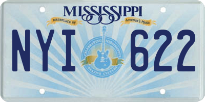 MS license plate NYI622