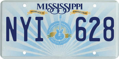 MS license plate NYI628