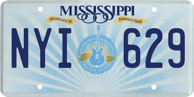 MS license plate NYI629