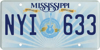 MS license plate NYI633