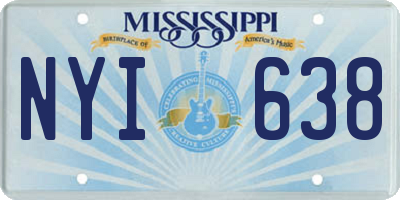 MS license plate NYI638