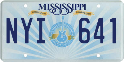 MS license plate NYI641