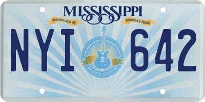 MS license plate NYI642