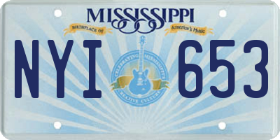 MS license plate NYI653