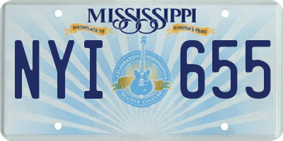 MS license plate NYI655
