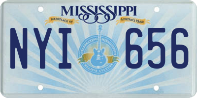 MS license plate NYI656