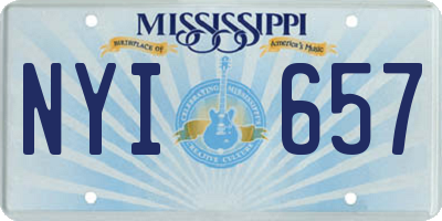 MS license plate NYI657