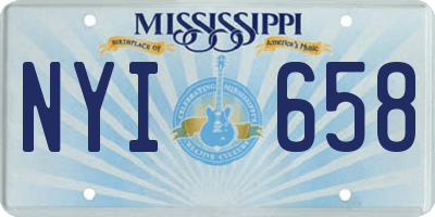 MS license plate NYI658