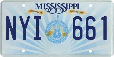 MS license plate NYI661