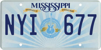 MS license plate NYI677