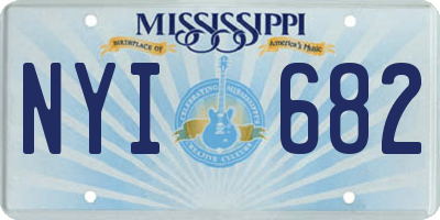 MS license plate NYI682