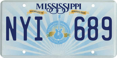MS license plate NYI689