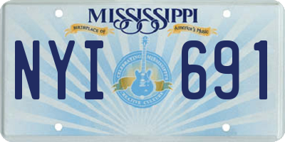 MS license plate NYI691