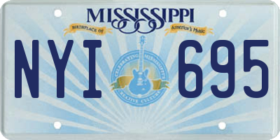 MS license plate NYI695