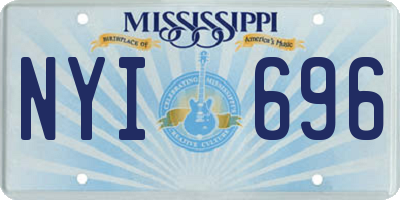MS license plate NYI696