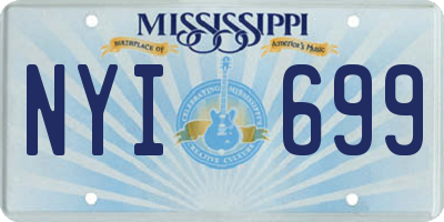 MS license plate NYI699