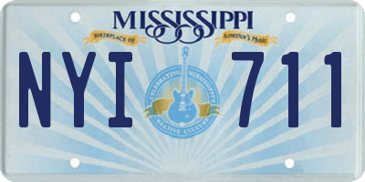MS license plate NYI711