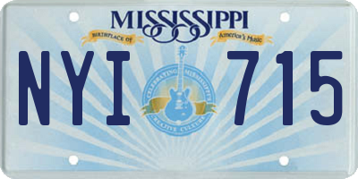 MS license plate NYI715