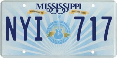 MS license plate NYI717